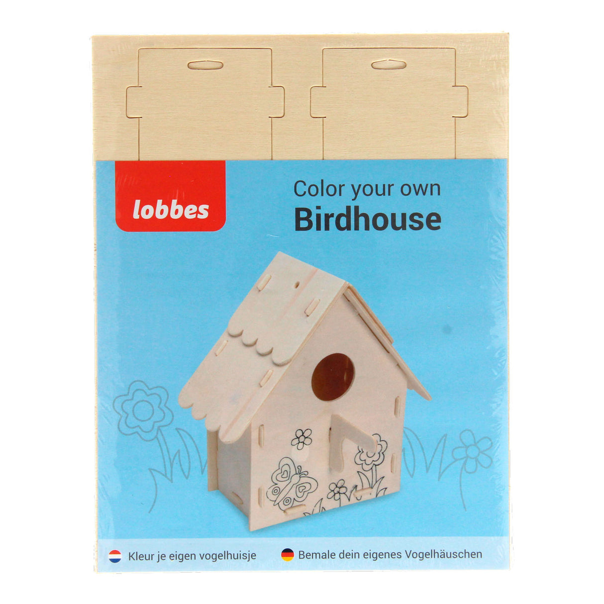 Lobbes machen Ihr eigenes Holzvogelhaus, Variation B