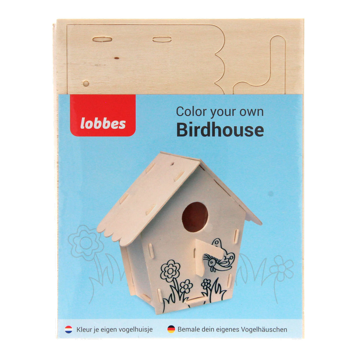 Lobbes machen Ihr eigenes Holzvogelhaus, Variation C.