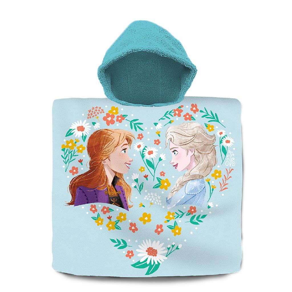 Disney frozen frozen badponcho 60x120 cm katoen