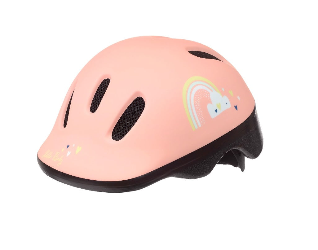 Pol Baby helm happy rainbow xxs 44-48 cm roze