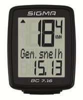 Sigma Fietscomputer BC 7.16 zwart