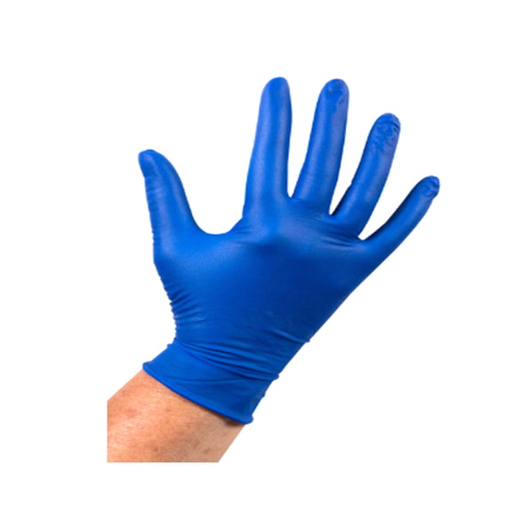 Komforthandske latexblå pulveriserad xl (100 st)