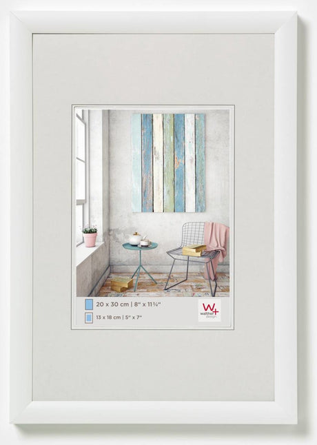 Walther trendstyle - ramka plastikowa - rozmiar zdjęcia 40x60 cm - biała