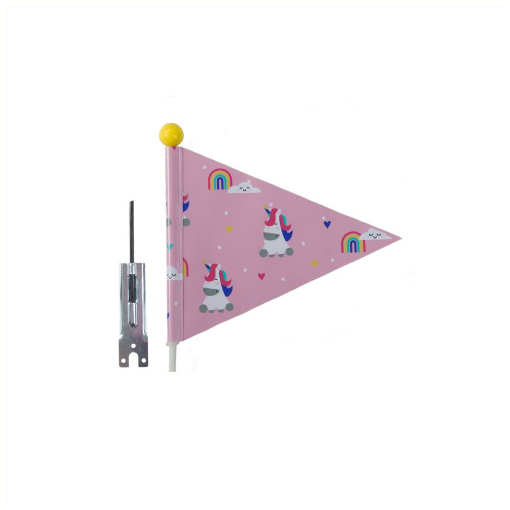 Pexkids Unicorn Pink Security Flag with unicorn print