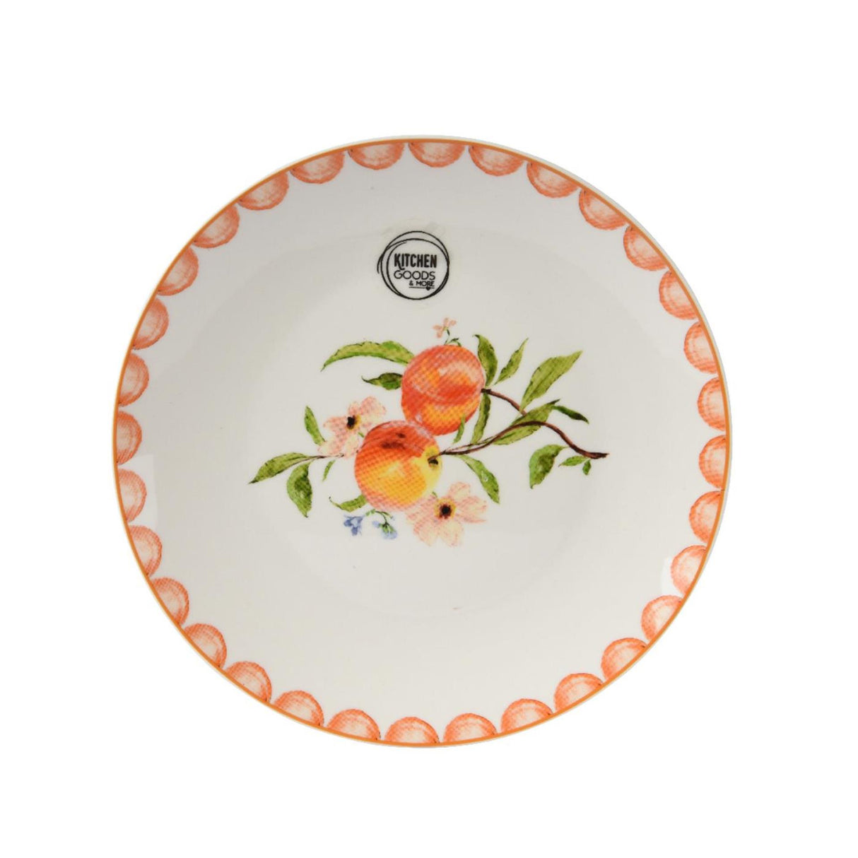 Decoris breakfast plate peach porcelain ø20cm