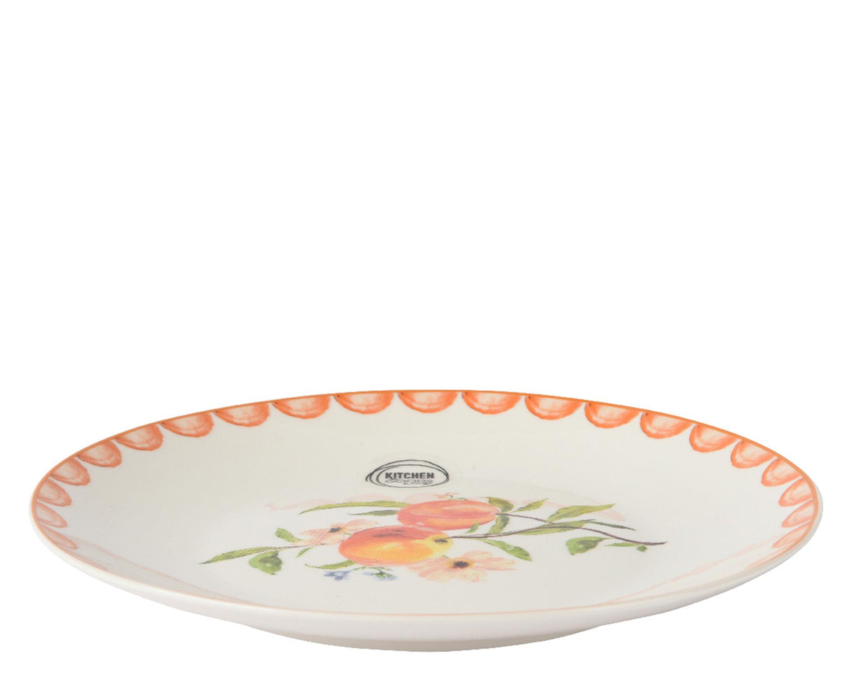 Decoris breakfast plate peach porcelain ø20cm