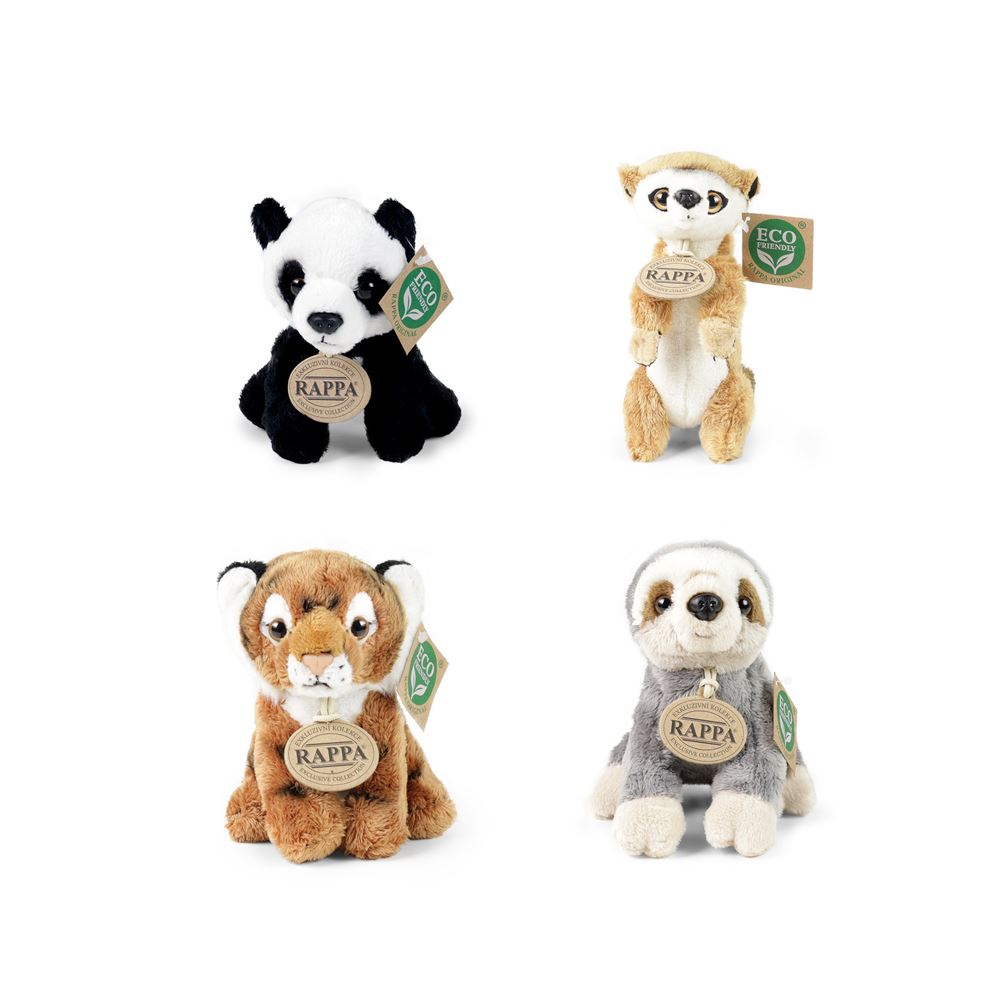 Plüsch Déieren assortéiert 15 cm ëmweltfrëndlech