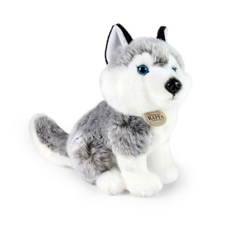 Rappa környezetbarát sorozat - plüss husky bújós játék - 30 cm - újrahasznosított sapkával