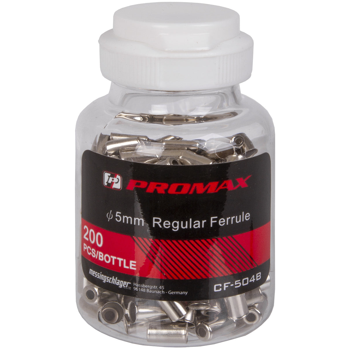 Promax -Kabelhutmetall Ø5mm für Umwerferkabel (200 Teile)