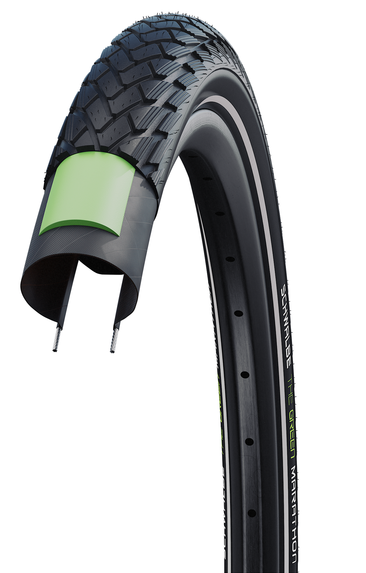 Schwalbe Buitenband Marathon Perf G-Guard 16 x 1.75 zw refl