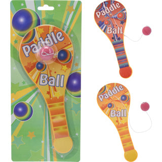 Paddle bat bal spel 25cm 2 assorti | 4 stuks