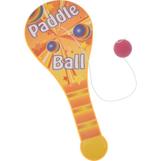 Paddle bat bal spel 25cm 2 assorti | 4 stuks