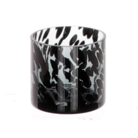 Hbx naturalny świecznik na tealighty Living pantera szkło ø8xw8cm szary