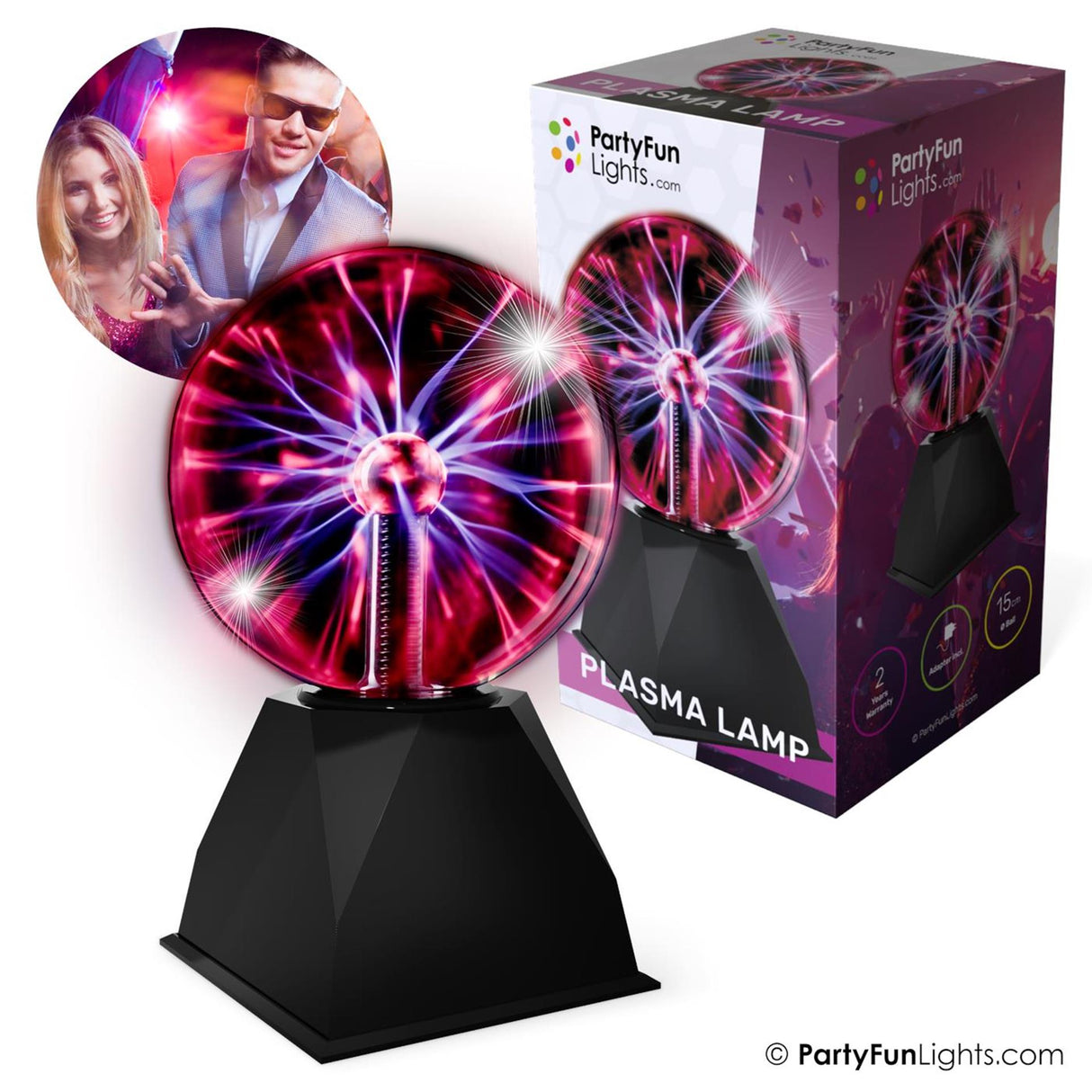Partyfun lights plasma lamp dia15 cm