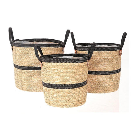 Hbx natural living sada květinových košů Niche set a 3