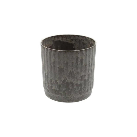 Hbx natural living flowerpot melamine ribbed dia17x18cm