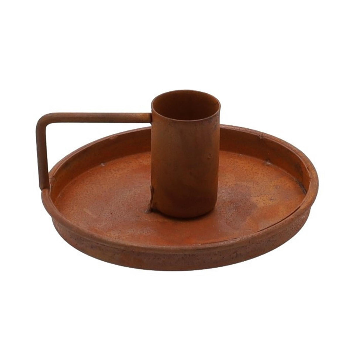 Hbx natural living candlestick sconce dia9.3x4cm rust