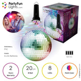 Party fun lights disco ball 20cm led multi color