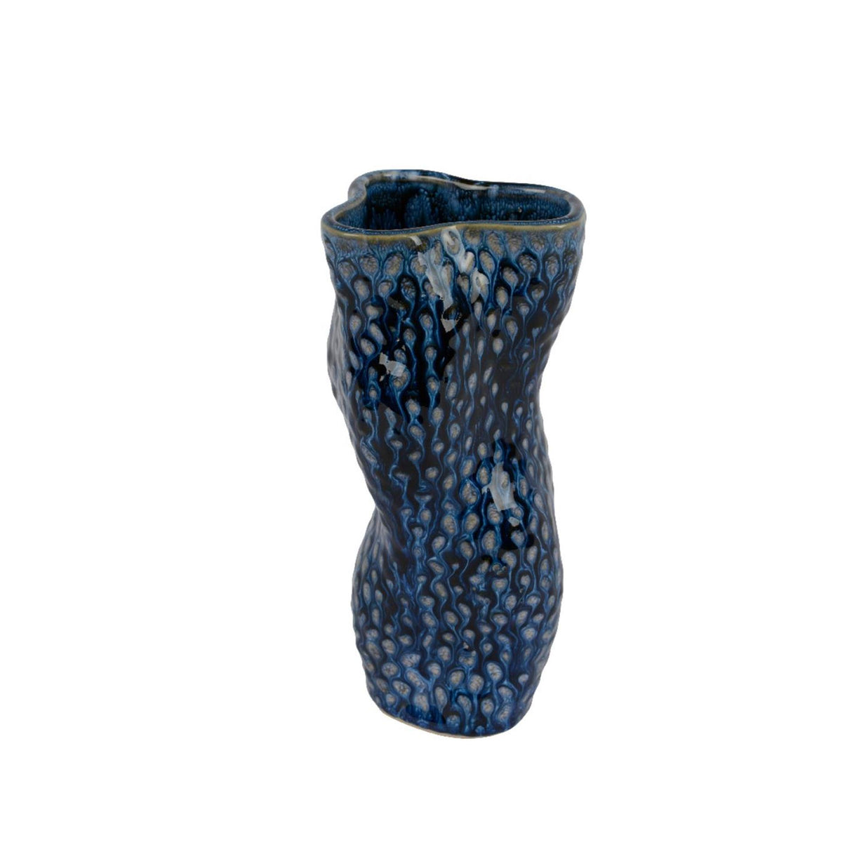 Decoris vas porslin h20cm blå