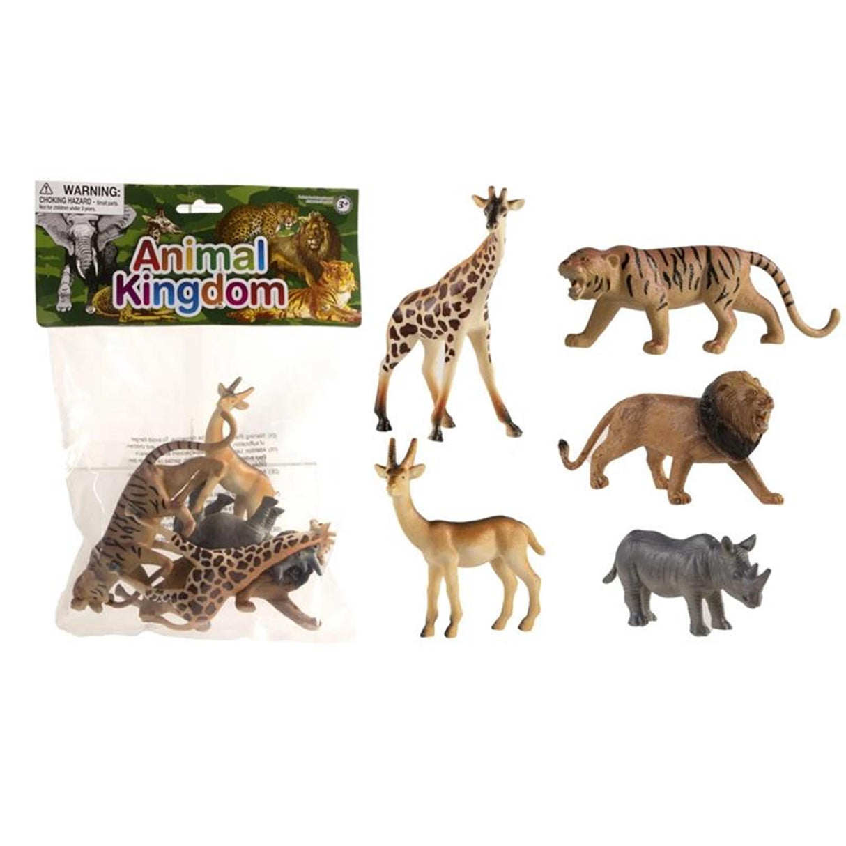 Animal kingdom wild animals 12-15cm bag of 5 pieces
