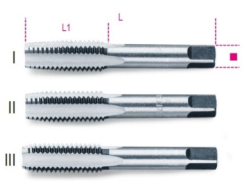 Beta 430 Handtap Grove Emergency Metric Wire M5X0.8 (3 pièces)