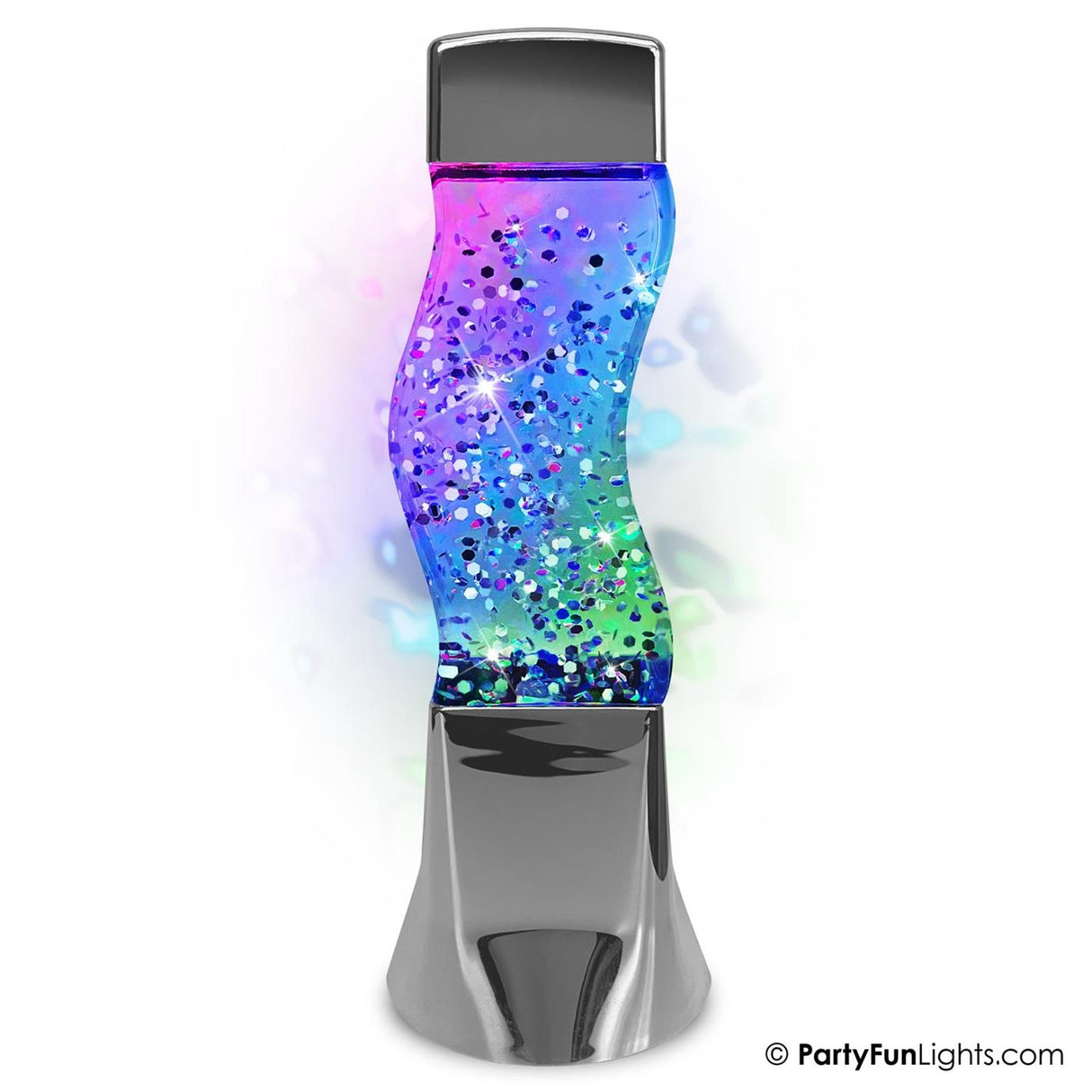 Partyfun lights table lamp glitter led color changing