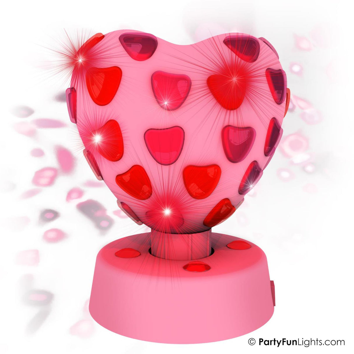Partyfun lights party light heart led rotating