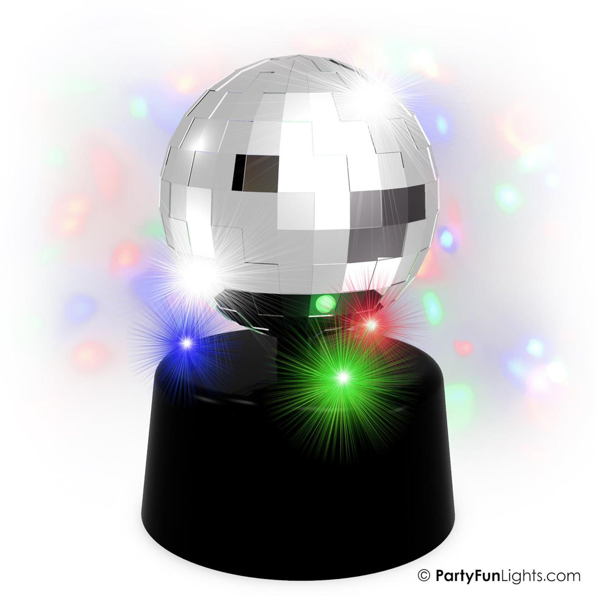Partyfun lights table lamp mini mirror disco led rotate