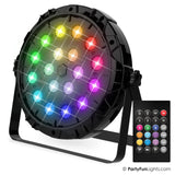 Partyfun lights disco light 18x power leds multi color
