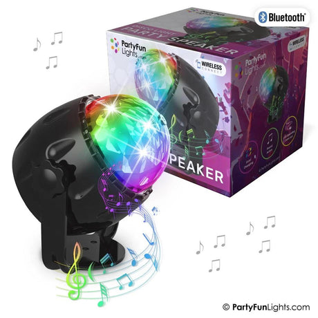 Partyfun oświetla kompaktowy głośnik Bluetooth LED