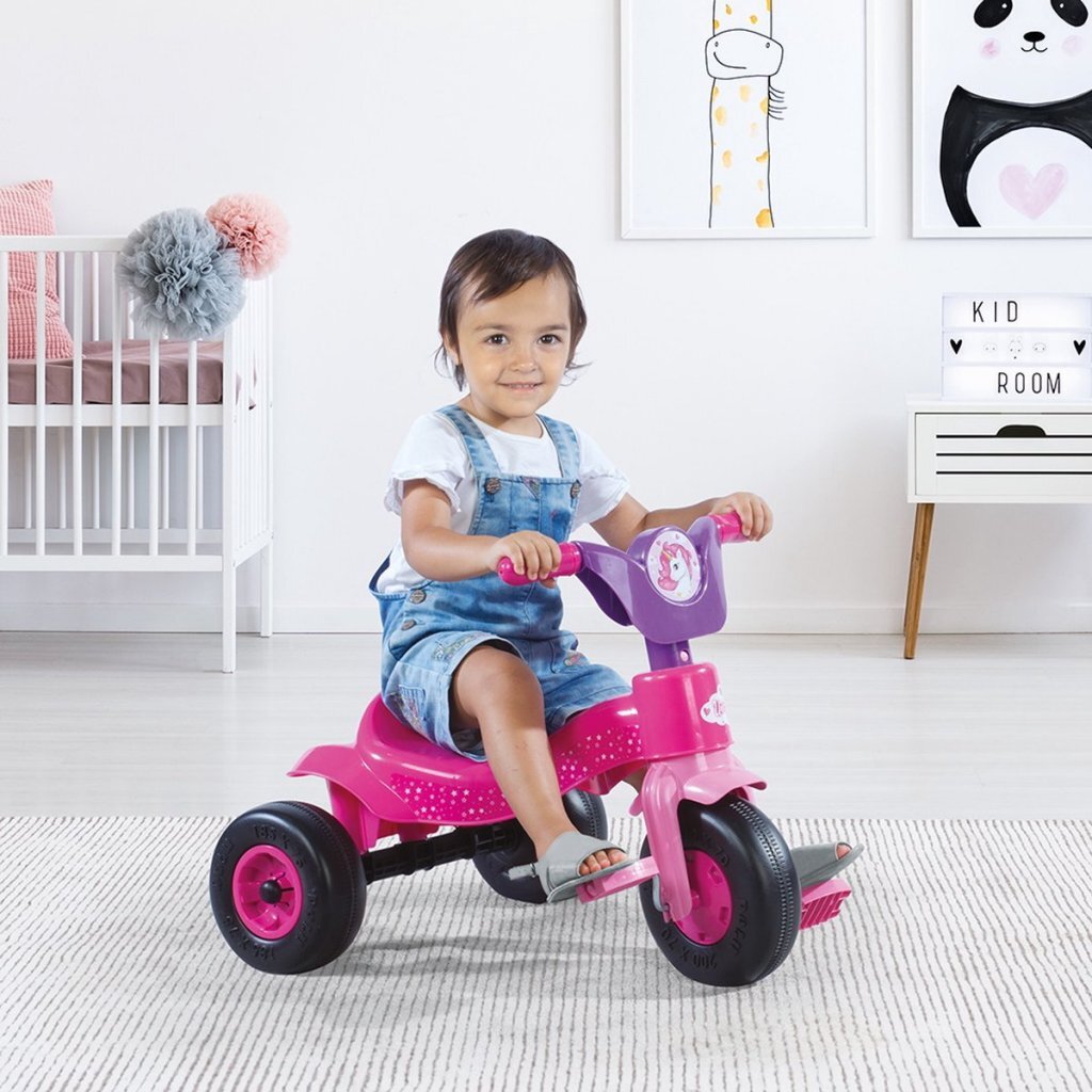 Dolu Unicorn Tricycle 42x60x49 cm lyserød