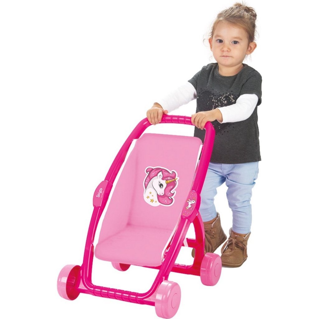 Dolu Unicorn Pram Pink