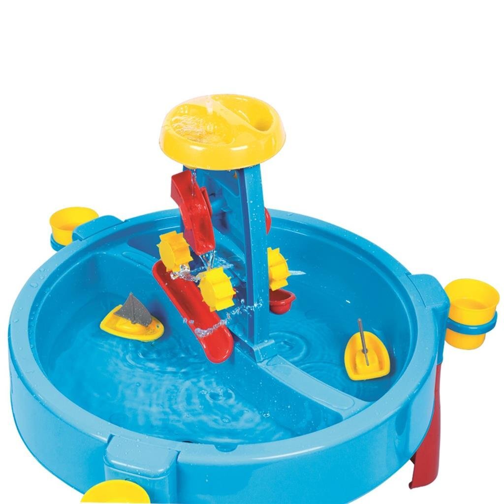 Dolu 3-in-1 sandy water table with drawing table blue red