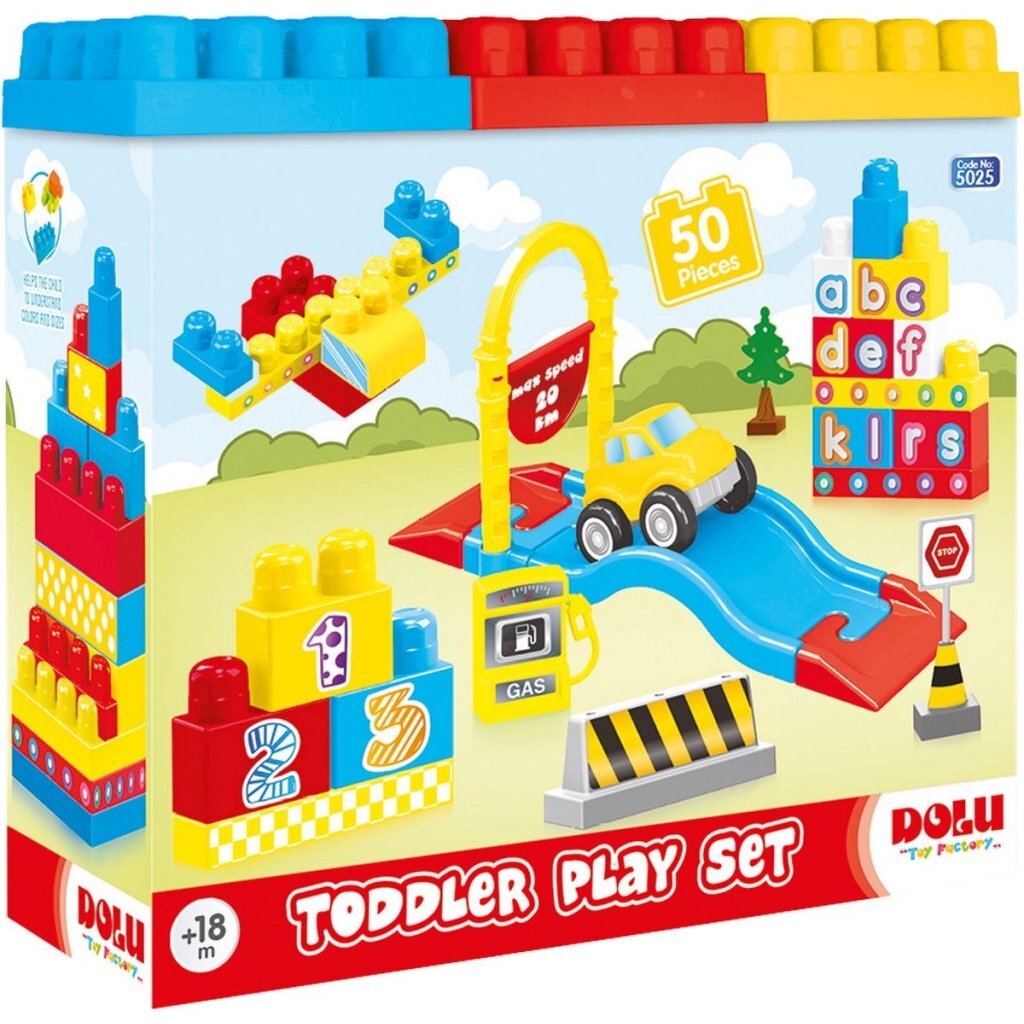 Dolu Blocks Play Set Lane 50-Piece