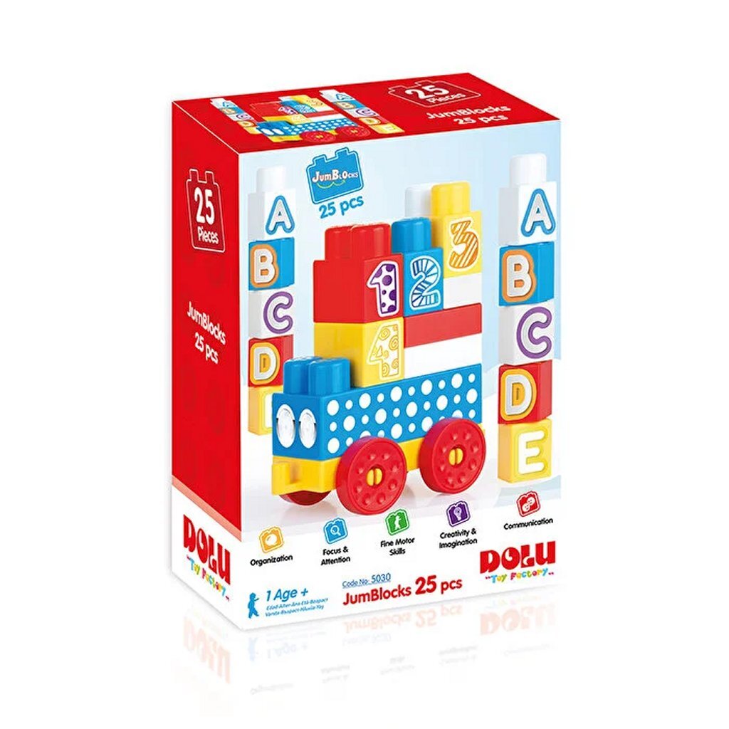 DOlu Blockzuch mat 25 Blocks