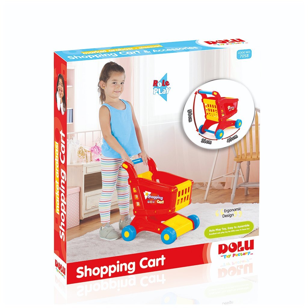 Dolu Shopping Cart 50x31x43 cm Bleu jaune rouge