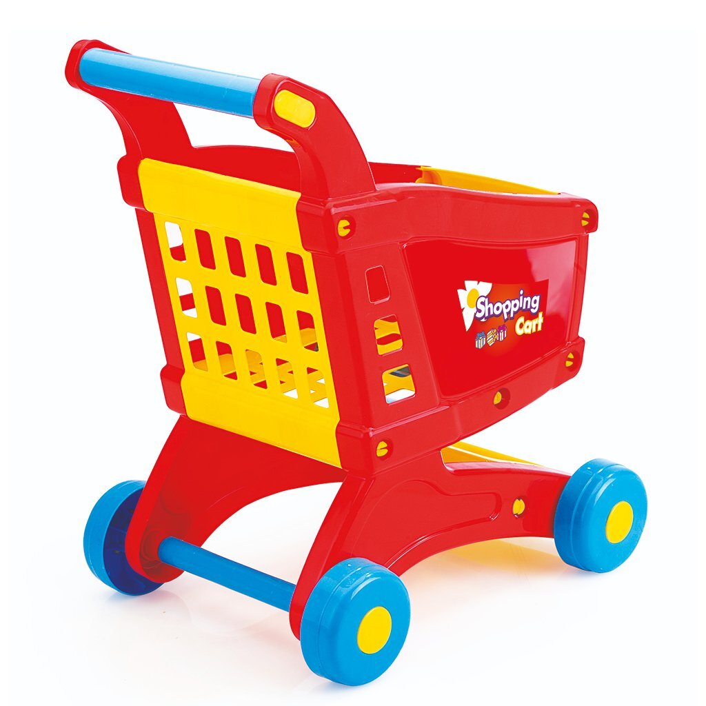 Carro de compras dolu 50x31x43 cm de color amarillo rojo