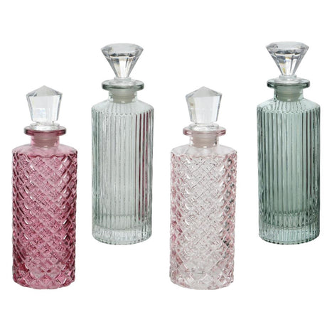 Decoris deco láhev skleněná v17cm