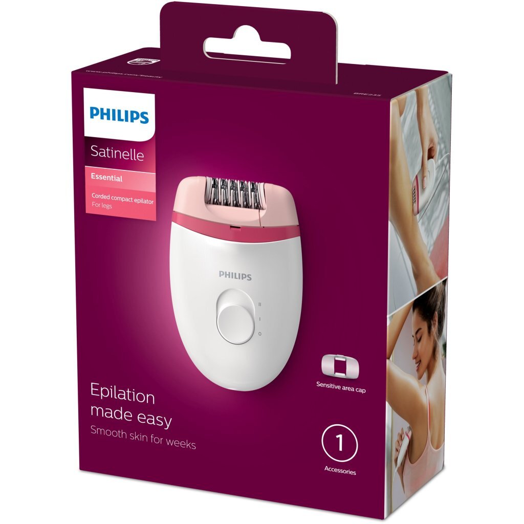 Philips BRE235 00 Satinelle Epilator Wit Roze