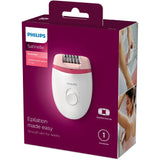 Philips Bre235 00 Epilator de satinlle rose blanc