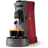 Philips csa230 90 senseo select koffiepadmachine rood grijs