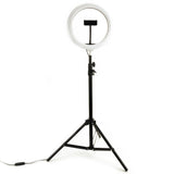 Basic Selfie Ring lamp 26 cm with tripod 210cm