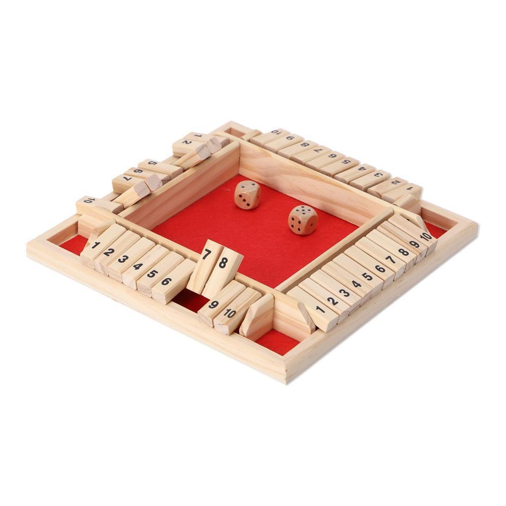 Other brands of wooden shut the box for 4 players