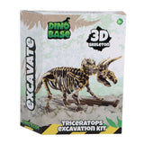 Dinobase dino 3d triceratops esqueleto