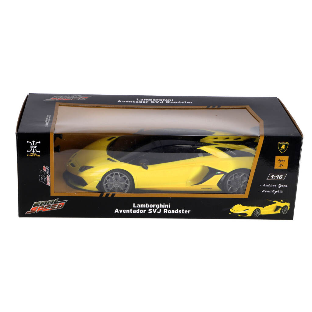 Kool Speed ​​RC Lamborghini Aventador SVJ Roadster 1:16 + Giallo chiaro