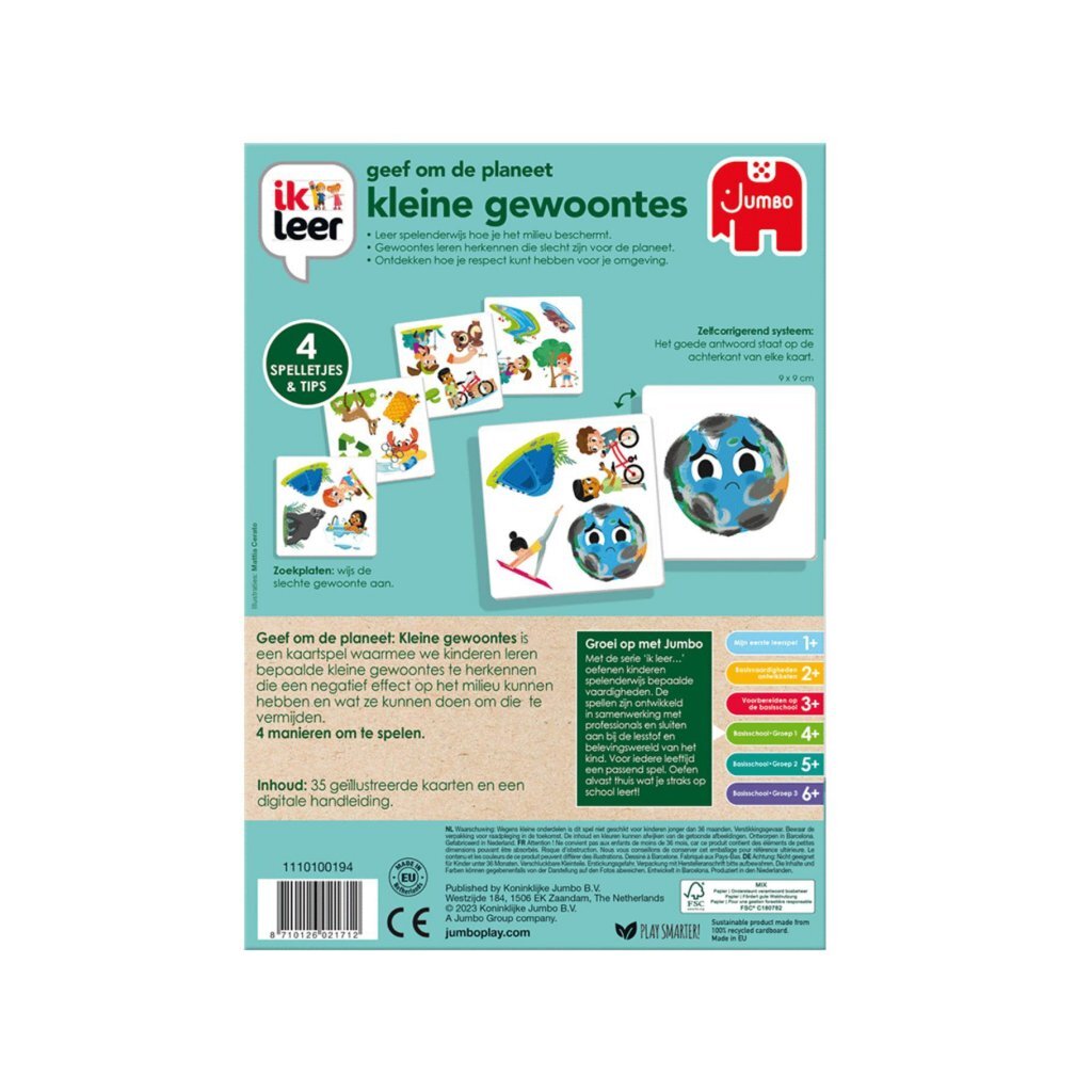 Jumbo Ik Leer Geef Om De Planeet Kleine Gewoontes Educatief Spel