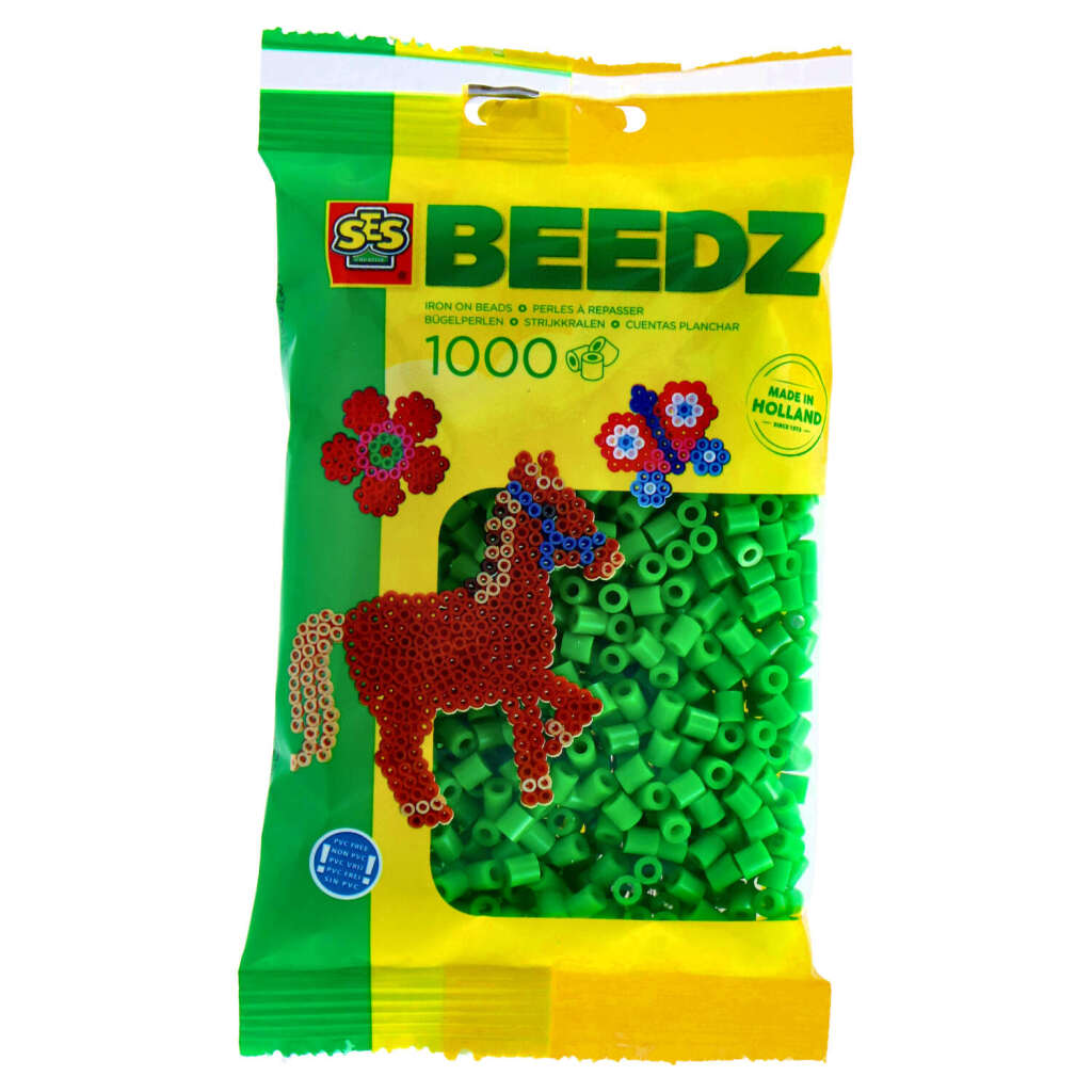 SES iron beads - green, 1000st.