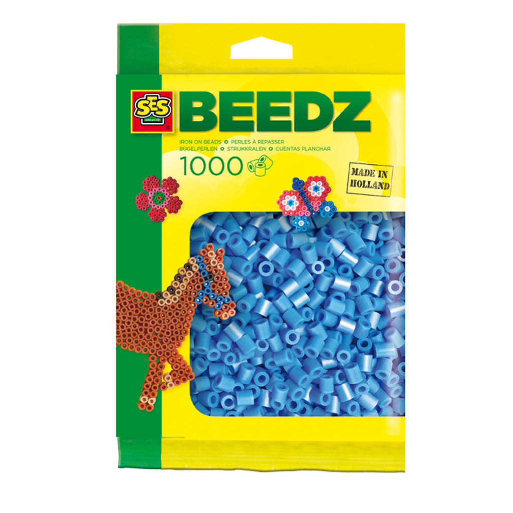 SES iron beads - blue, 1000st.