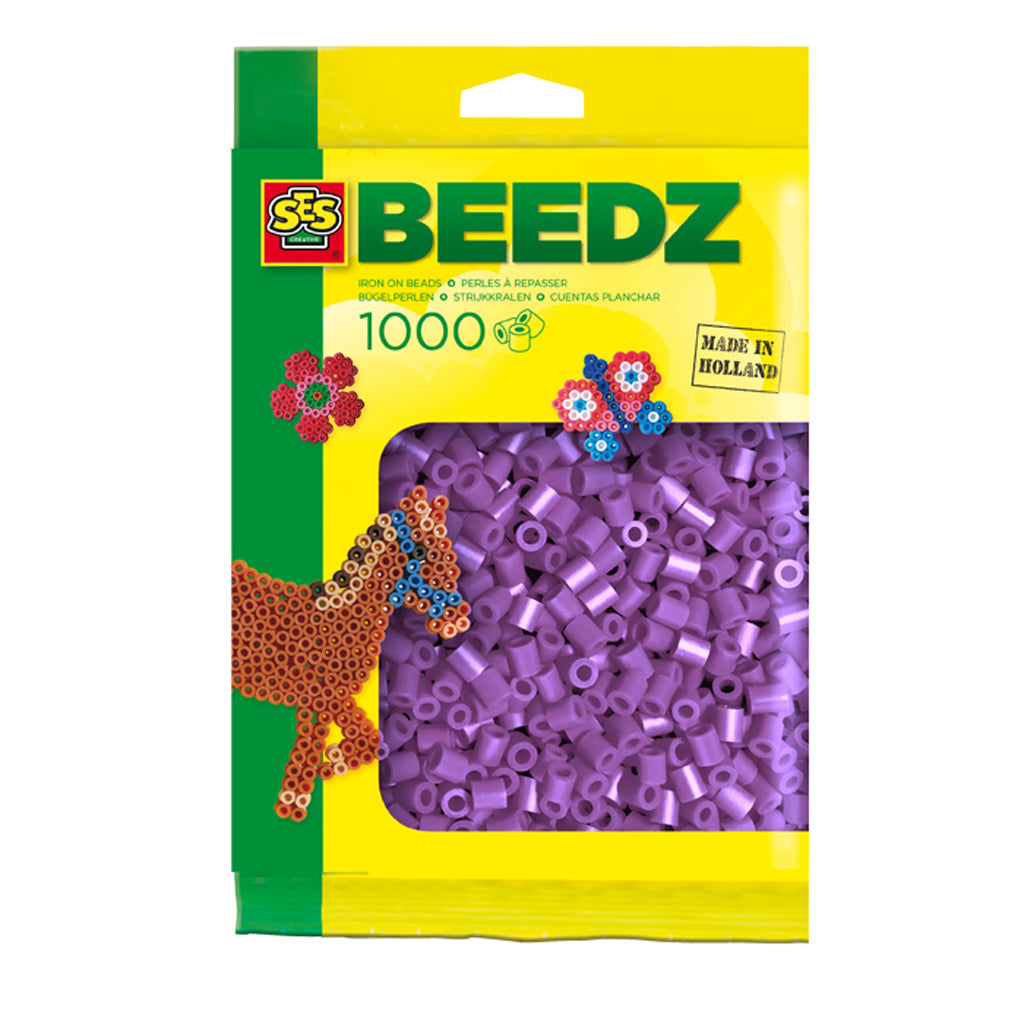 SES iron beads - Purple, 1000st.