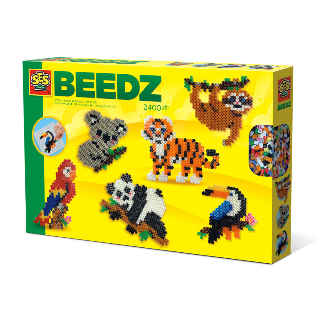 SES Creative Beedz Beads - Zwierzęta dżungla